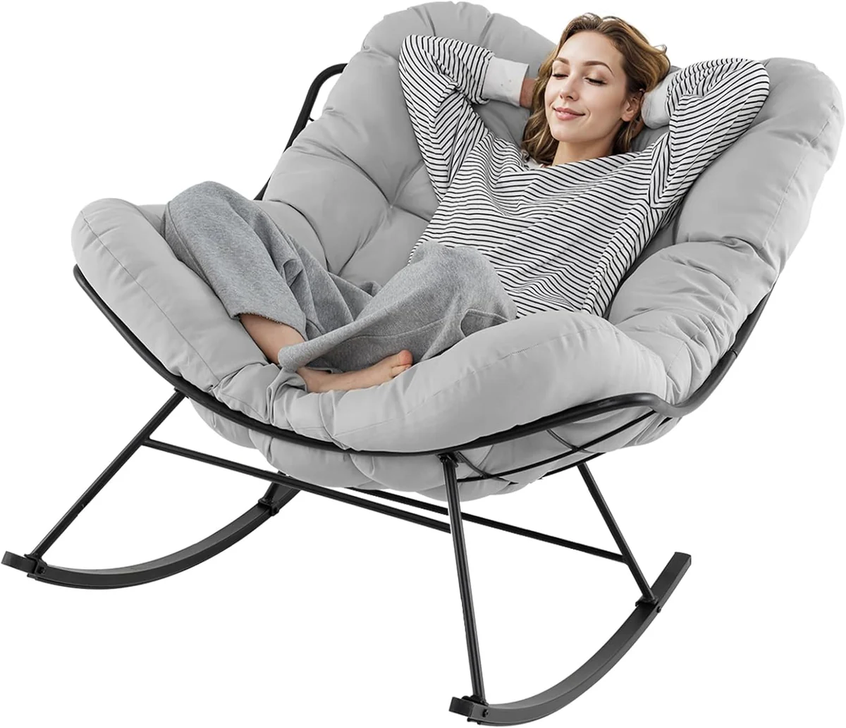 Scaun balansoar lounge cu pernă Cloud Comfort, imagine 4